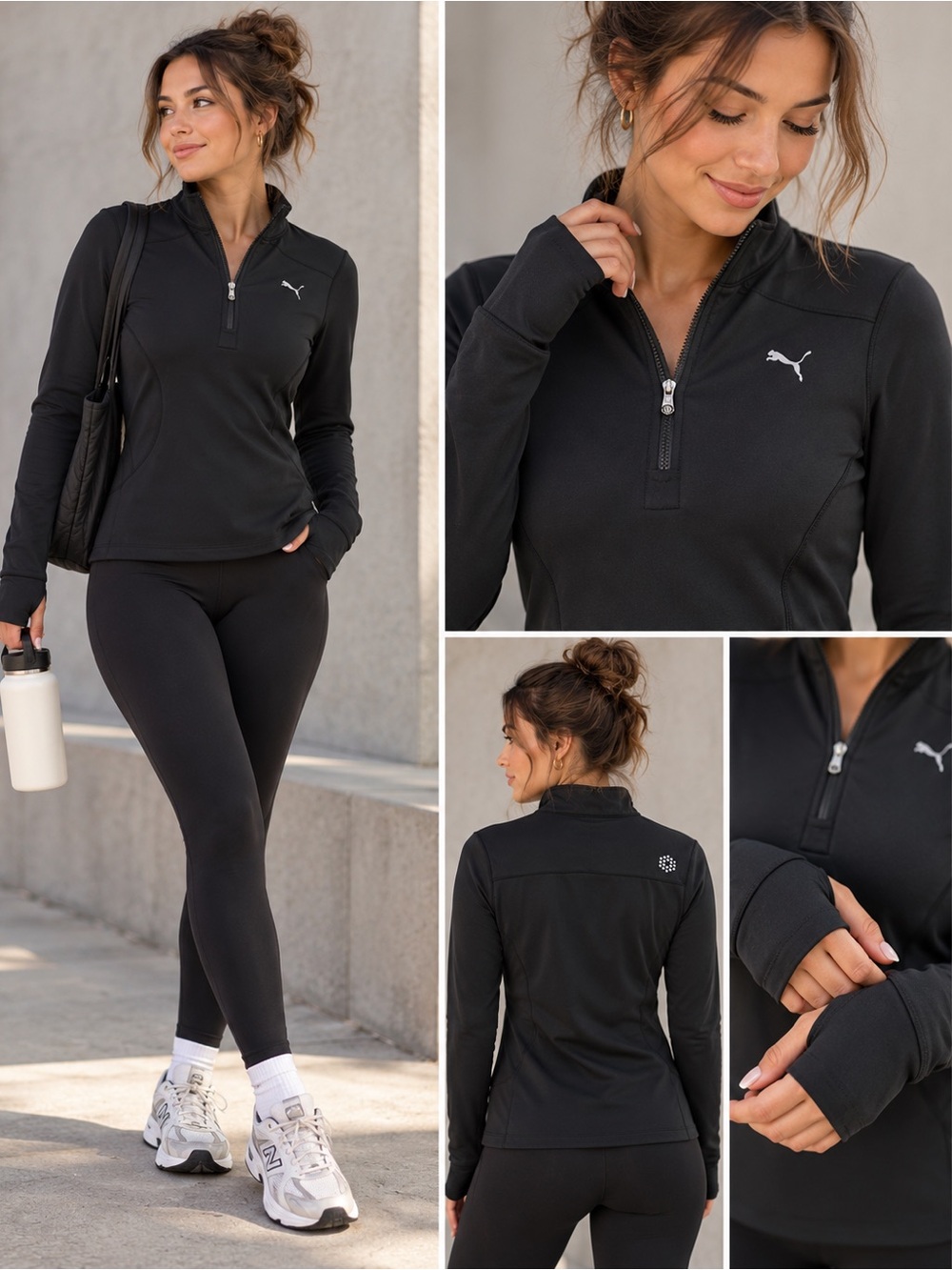 PUMA Women’s Black Performance Full Zip Jacket
